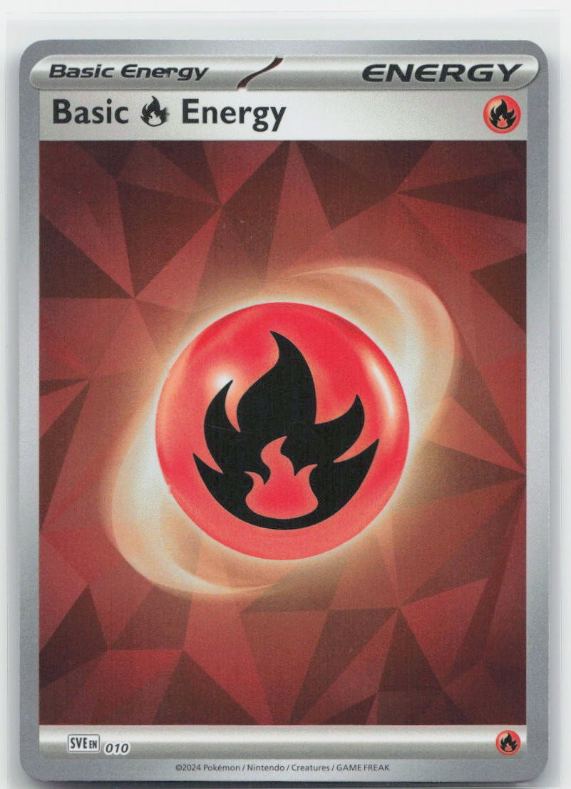 Basic Fire Energy - Holo Common 010 SVE: Scarlet & Violet Energies NM