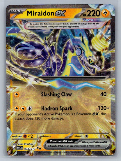 Miraidon ex Holo Double Rare 073/217 ME: Ascended Heroes NM