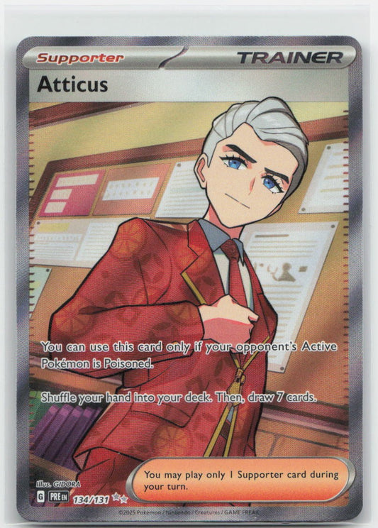 Atticus - Holo Ultra Rare 134/131 SV: Prismatic Evolutions NM