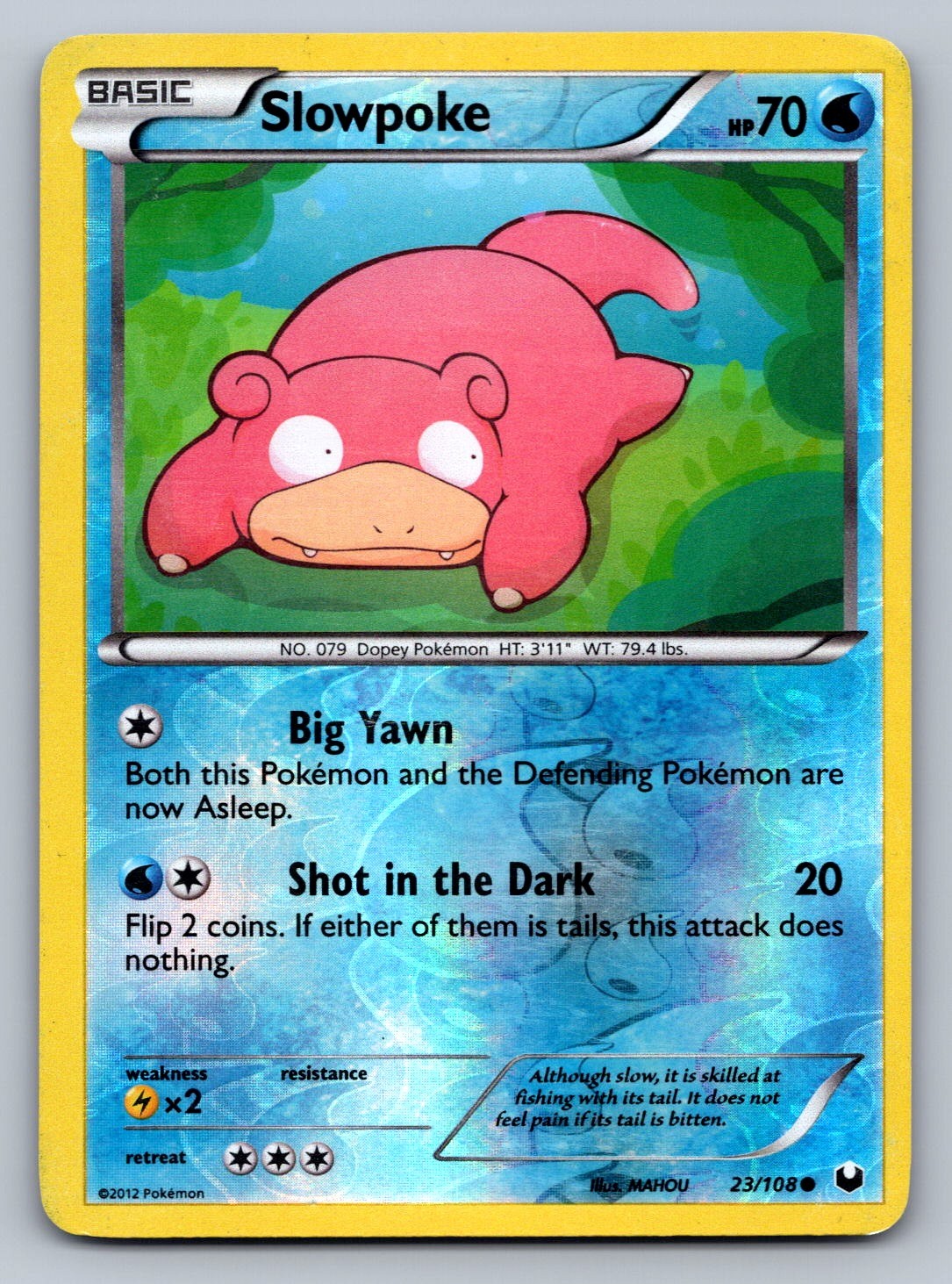 Slowpoke Reverse Holo Common 23/108 Dark Explorers NM