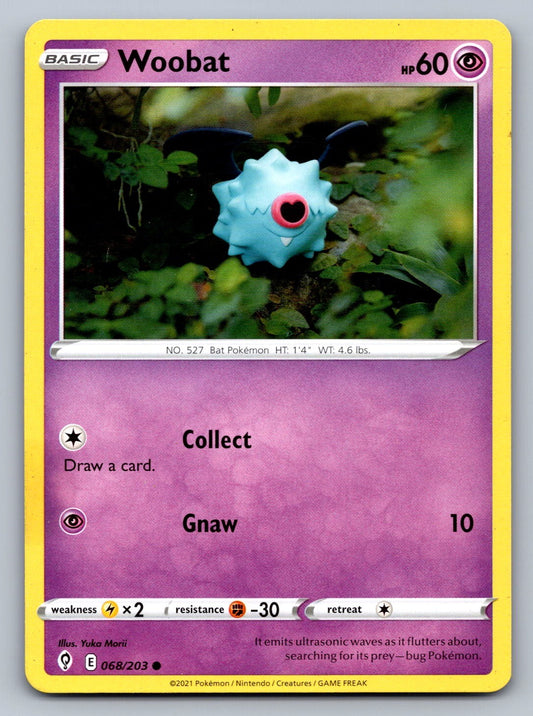 Woobat Common 068/203 SWSH07: Evolving Skies NM