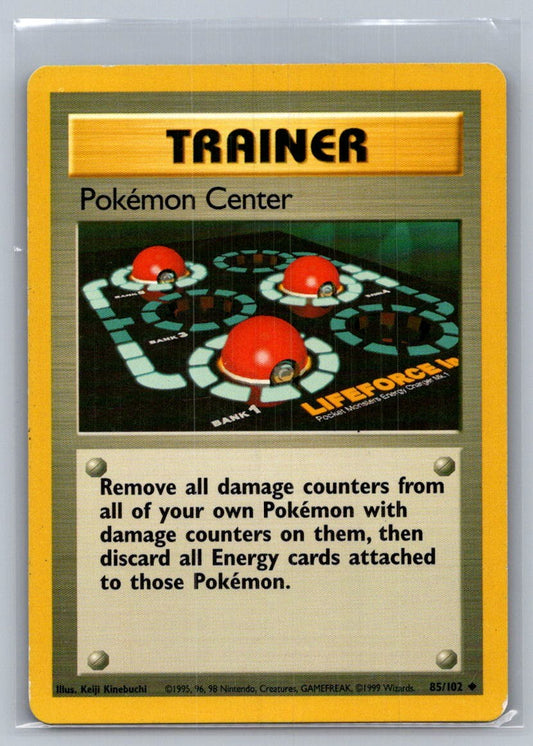 Pokemon Center Uncommon 085/102 Base Set LP