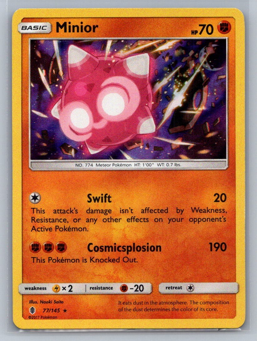 Minior Holo Holo Rare 77/145 SM - Guardians Rising LP
