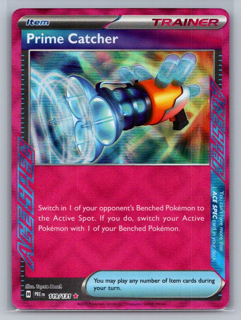 Prime Catcher Holo ACE SPEC Rare 119/131 SV: Prismatic Evolutions NM