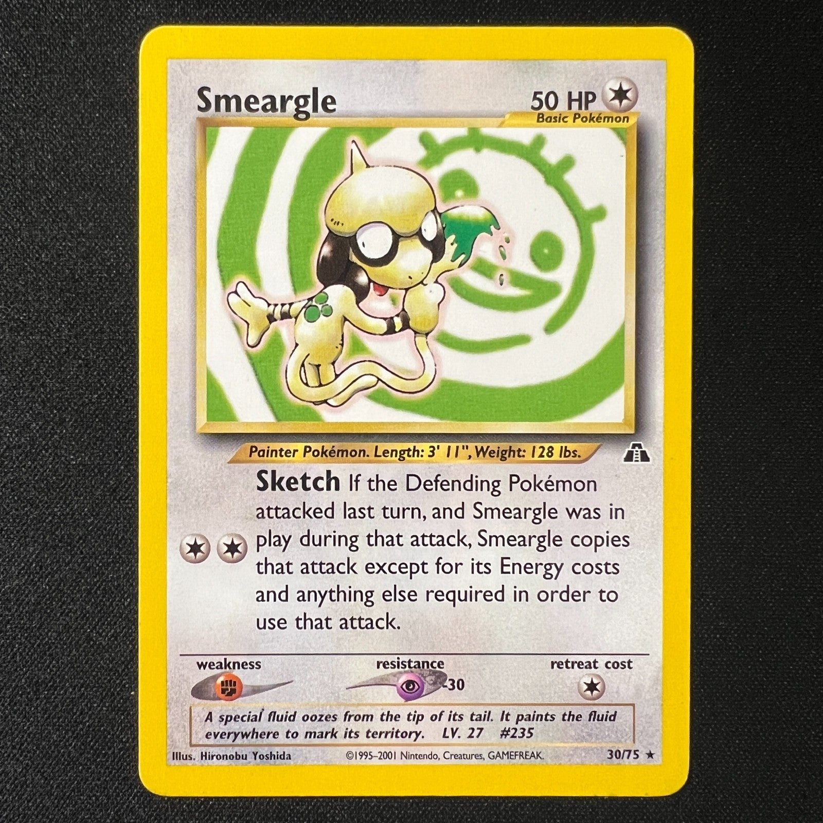 Pokémon TCG Smeargle Neo Discovery 30/75 Vintage WOTC Rare LP