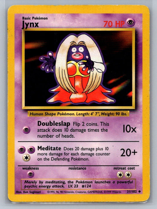 Jynx Uncommon 031/102 Base Set LP