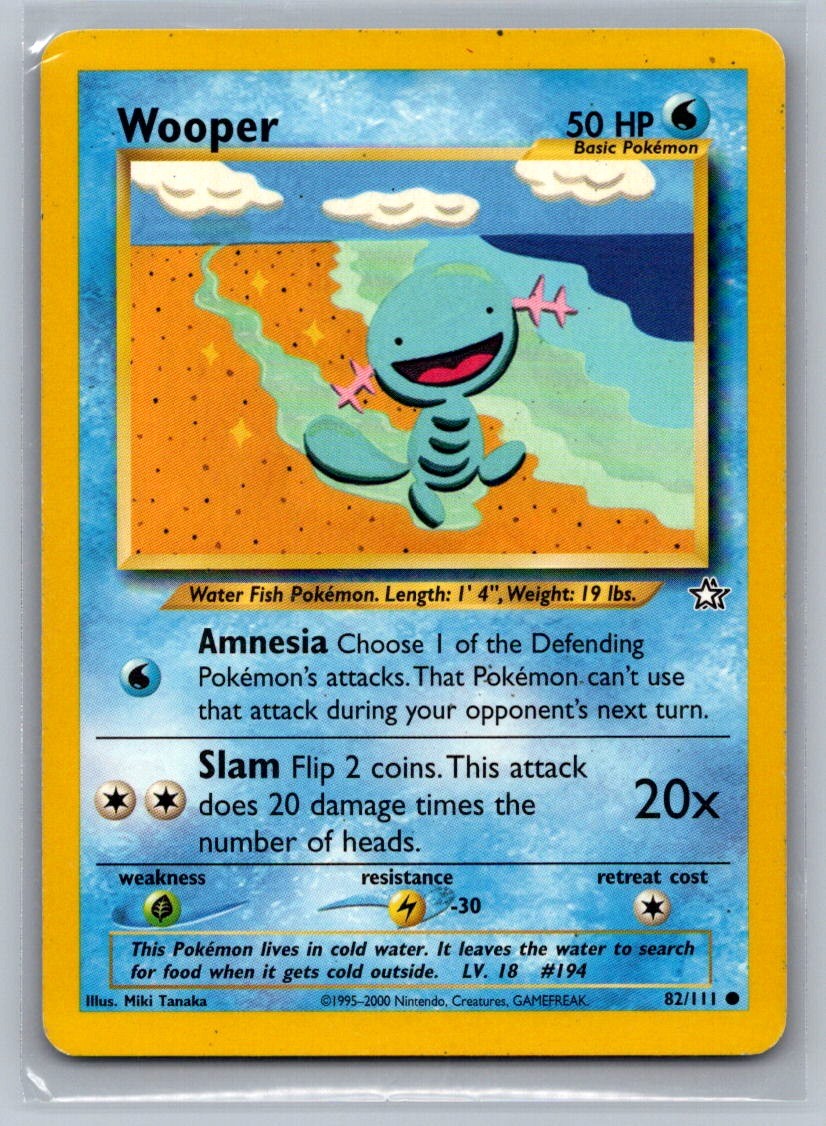 Wooper Unlimited Common 082/111 Neo Genesis LP