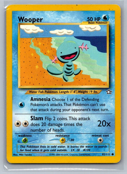 Wooper Unlimited Common 082/111 Neo Genesis LP