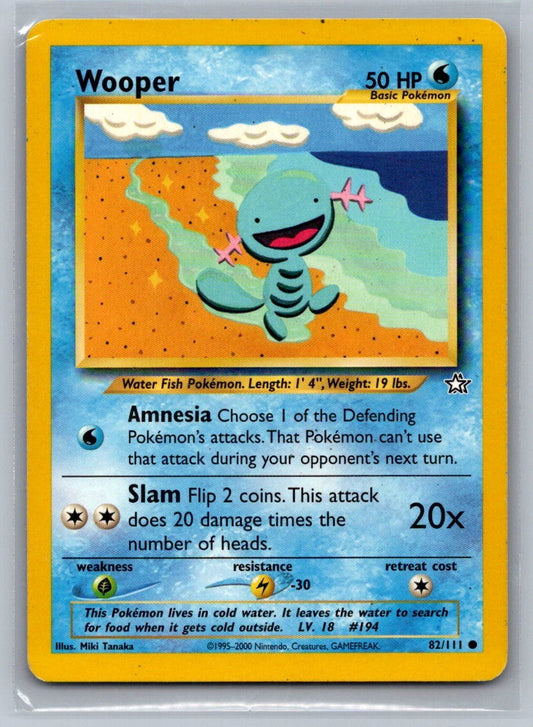 Wooper Unlimited Common 082/111 Neo Genesis LP