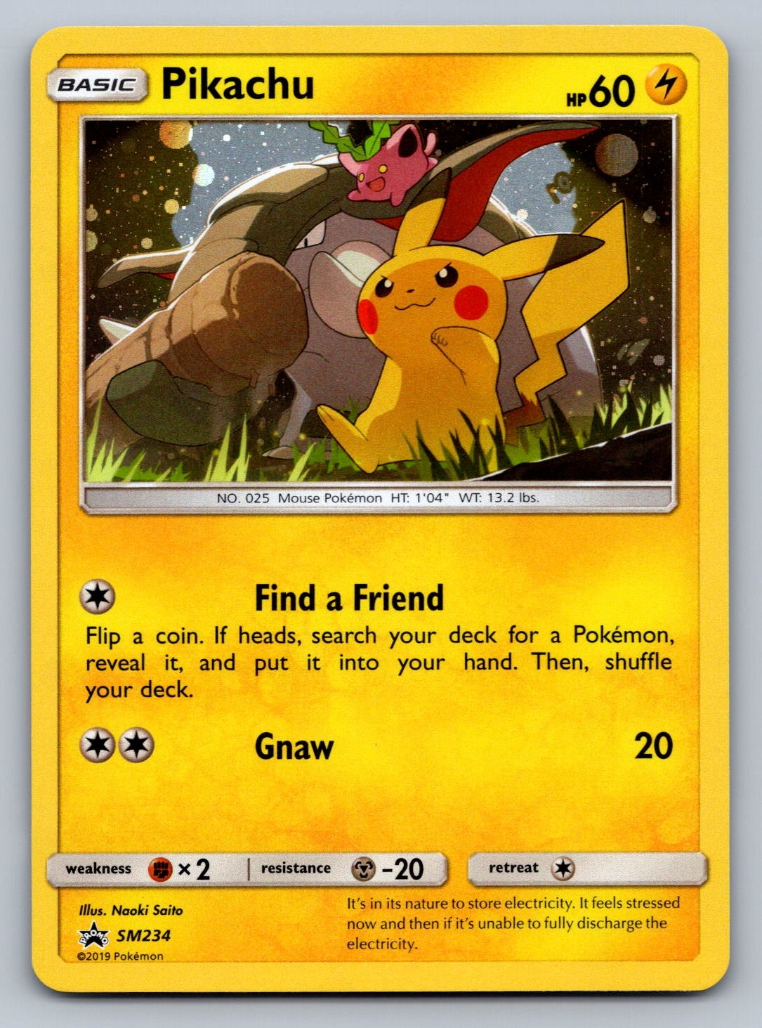 Pikachu - SM234 Lightning Holo SM Promos NM
