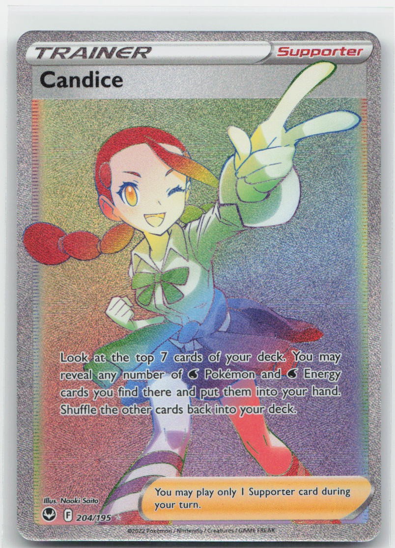 Candice (Secret) Holo Secret Rare 204/195 SWSH12: Silver Tempest NM