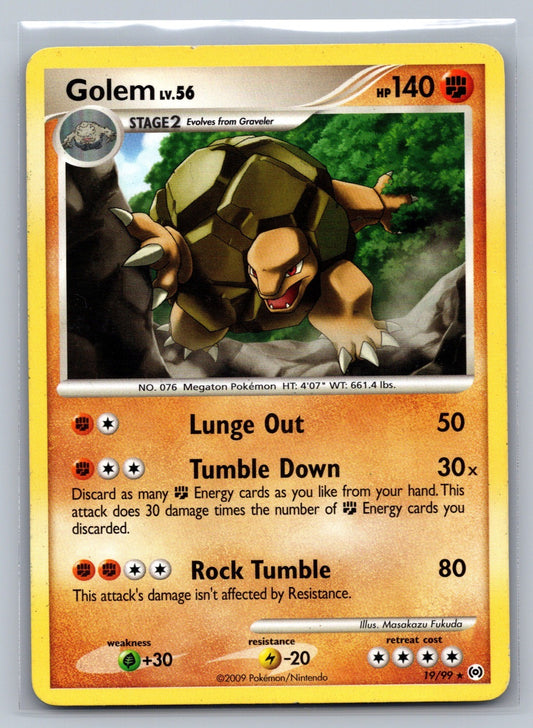 Golem Rare 19/99 Arceus LP