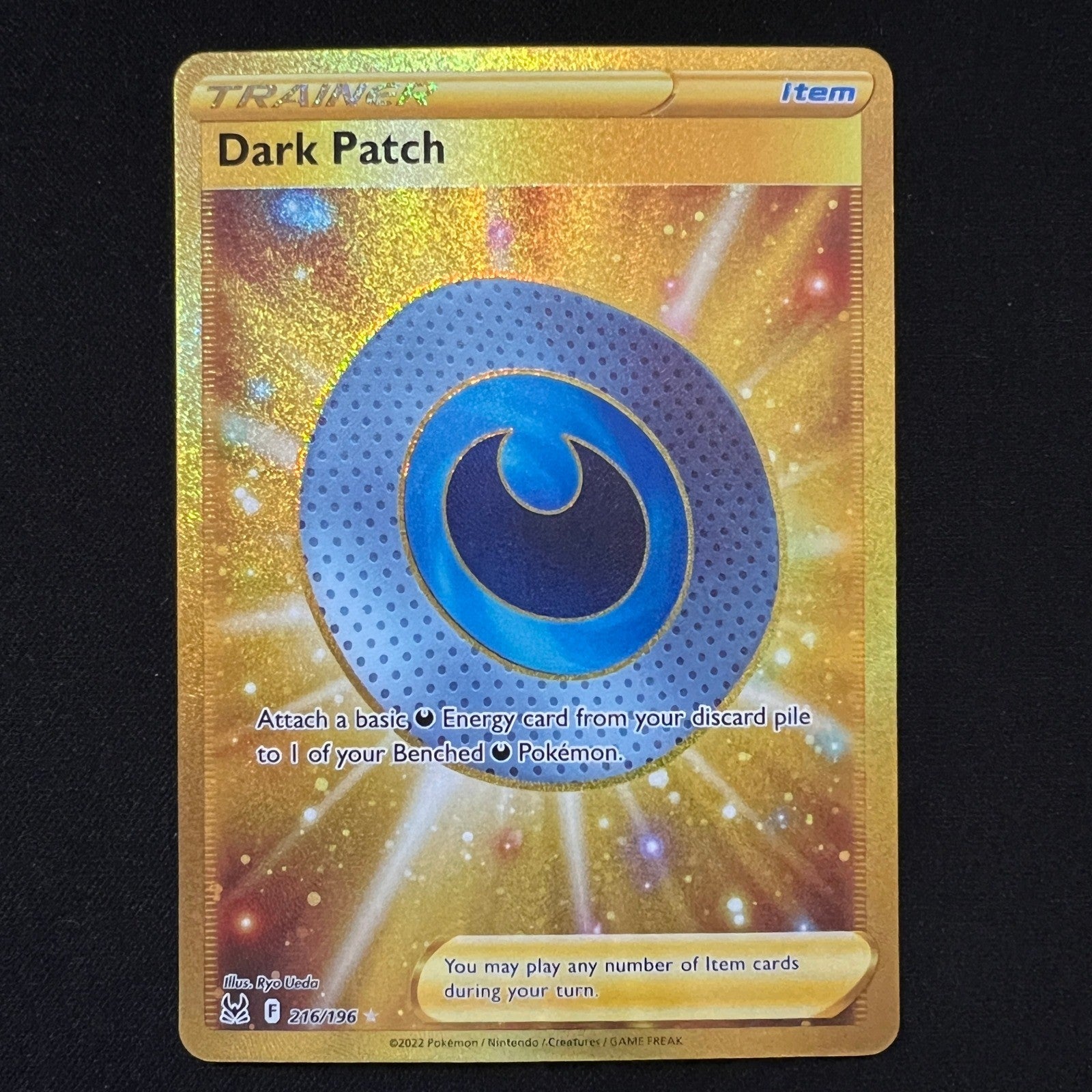 Dark Patch (Secret) Holo Secret Rare 216/196 SWSH11: Lost Origin NM