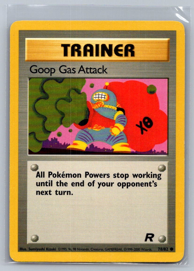 Goop Gas Attack Unlimited Common 78/82 Team Rocket LP