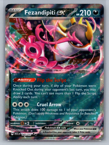 Fezandipiti ex - Holo Double Rare 142/217 ME: Ascended Heroes NM