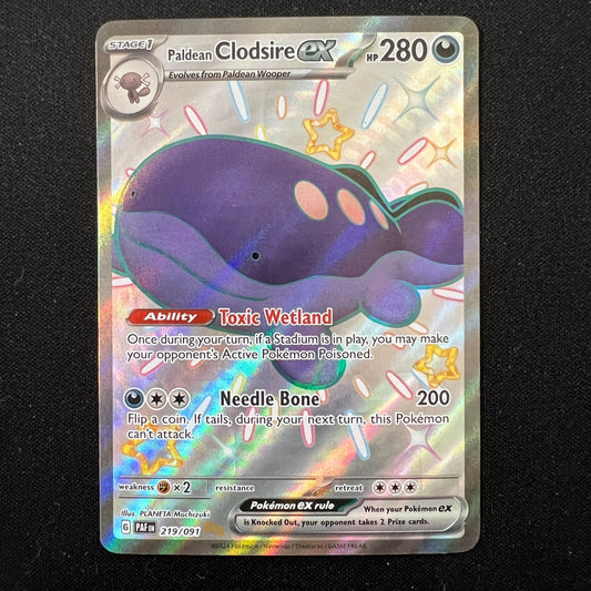 Paldean Clodsire ex 219/091 Ultra Rare Paldean Fates Pokemon Cards TCG LP