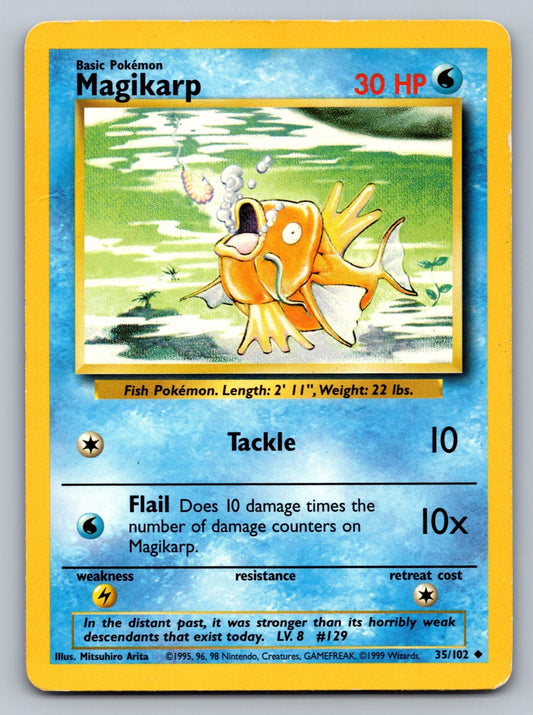 Magikarp Uncommon 035/102 Base Set NM