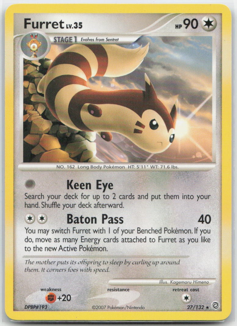 Furret Normal Rare 27/132 Secret Wonders LP