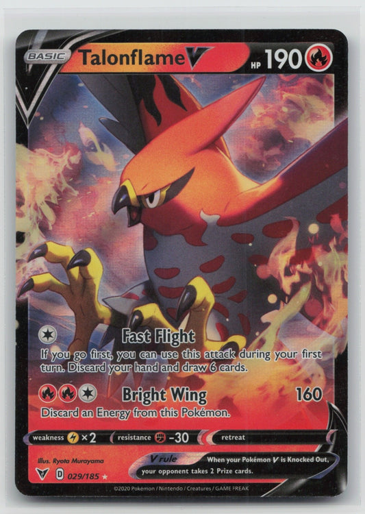 Talonflame V Holo Ultra Rare 029/185 SWSH04: Vivid Voltage NM