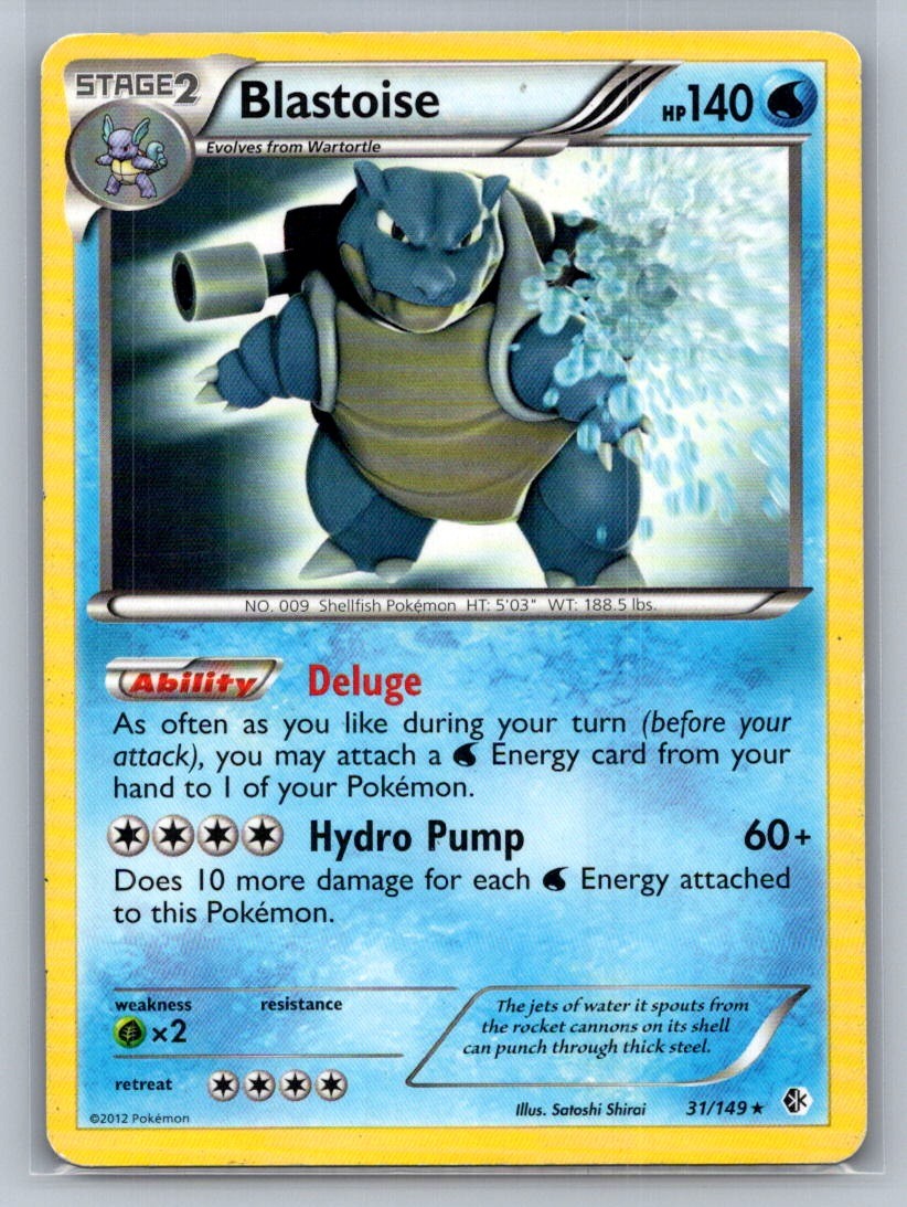 Blastoise Holo Rare 31/149 Boundaries Crossed LP