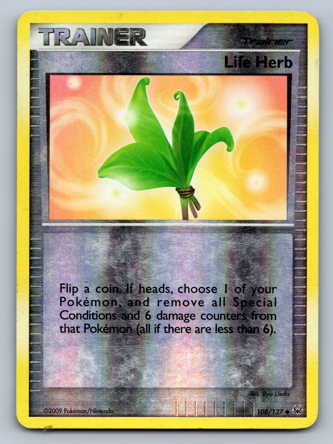 Life Herb 108/127 Trainer Reverse Holo Platinum LP