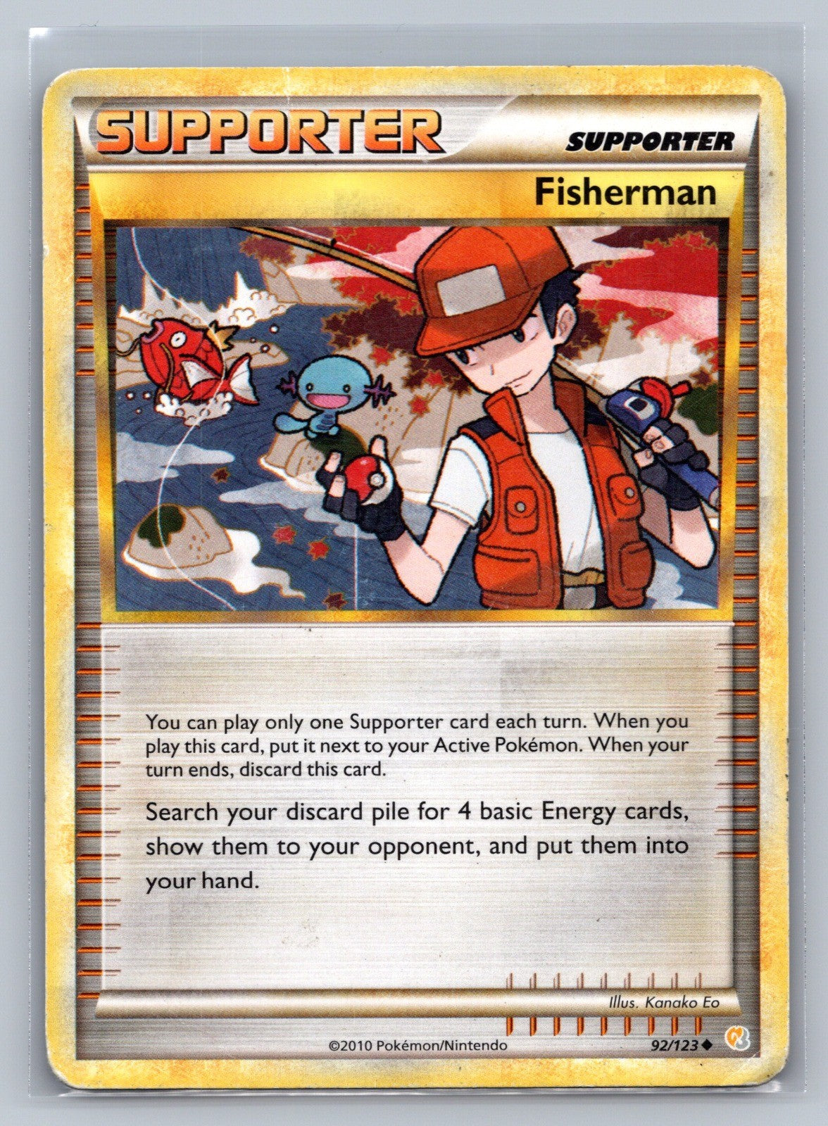 Fisherman Uncommon 92/123 HeartGold SoulSilver MP