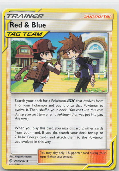 Red & Blue Uncommon 202/236 SM - Cosmic Eclipse NM