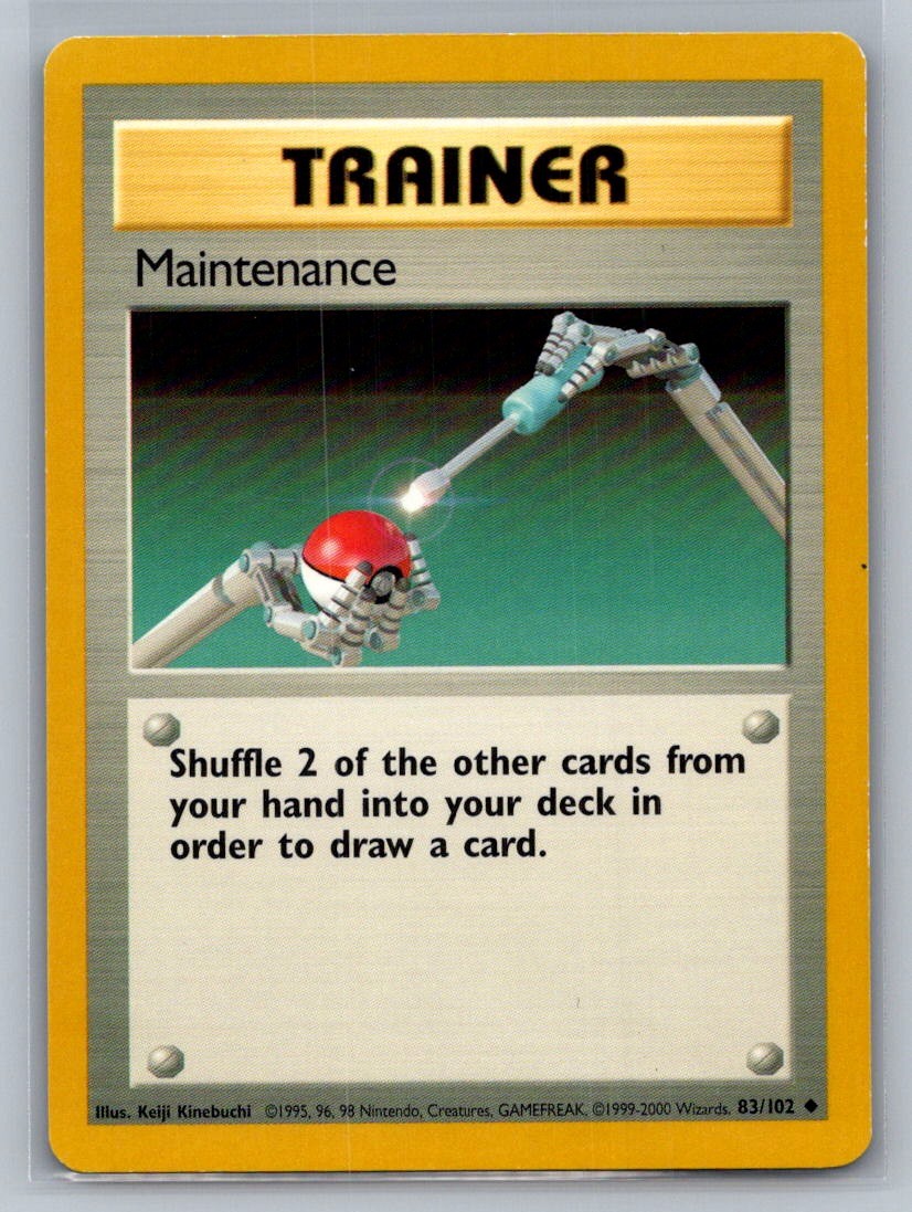 Maintenance Uncommon 083/102 Base Set LP