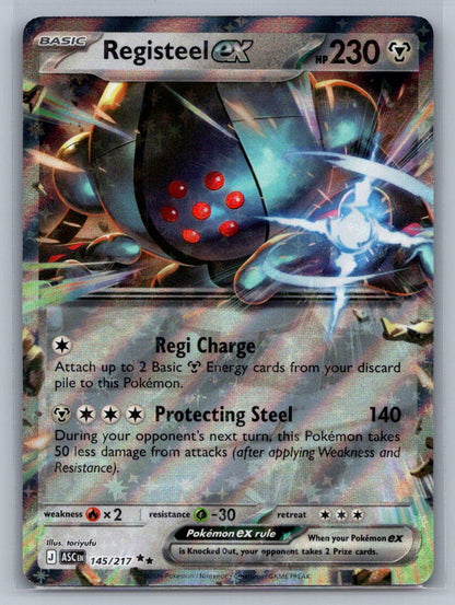 Registeel ex Holo Double Rare 145/217 ME: Ascended Heroes NM