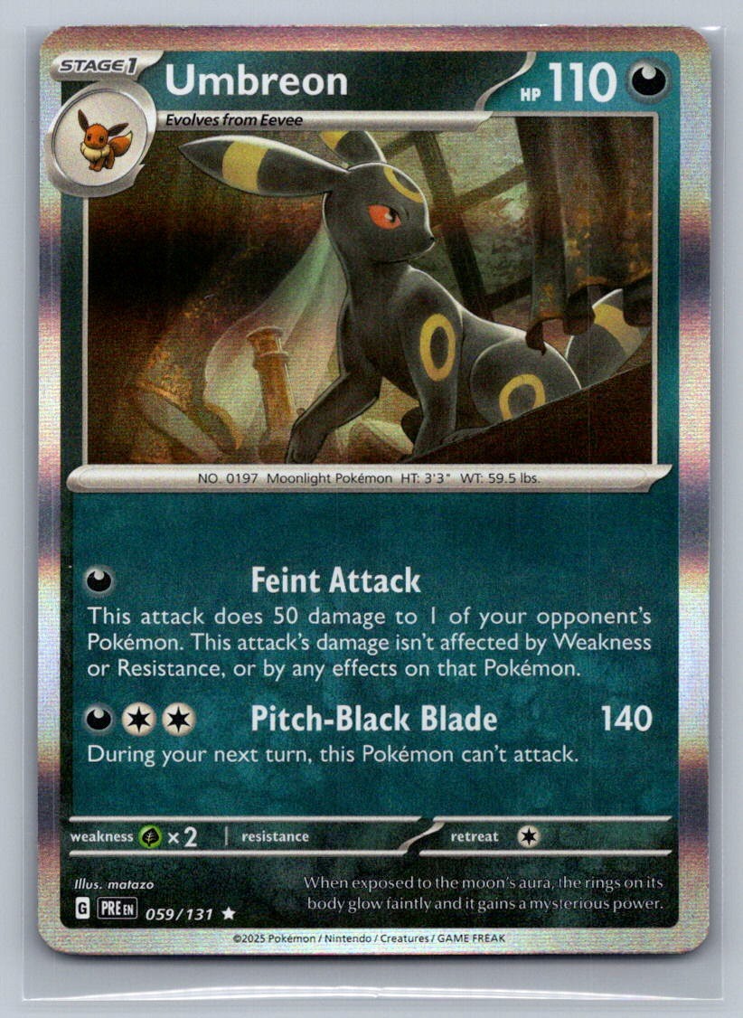 Umbreon Holo Rare 059/131 SV: Prismatic Evolutions NM