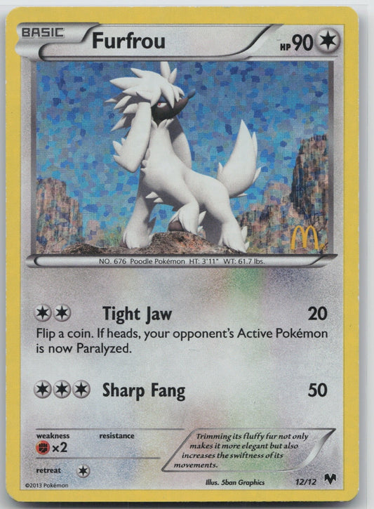 Furfrou - 12/12 Holo Promo 012/012 McDonald's Promos 2014 LP