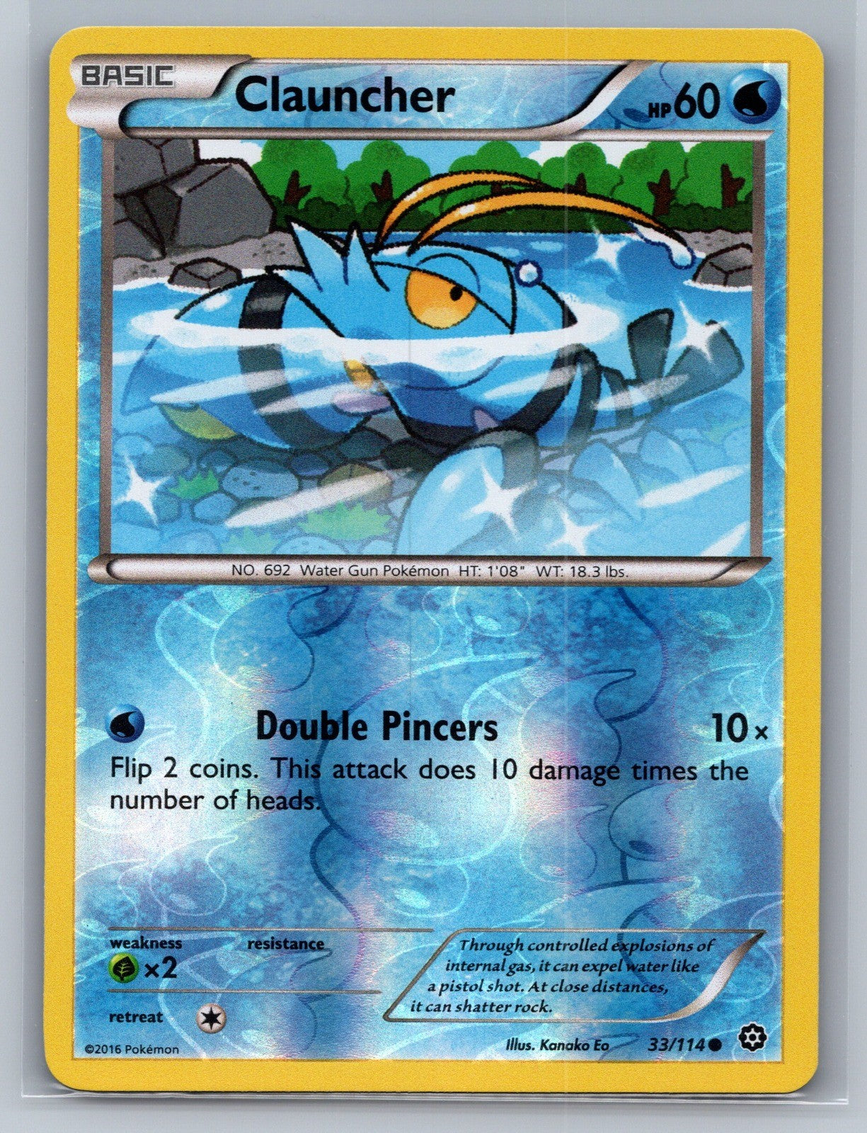 Clauncher Reverse Holo Common 33/114 XY - Steam Siege NM