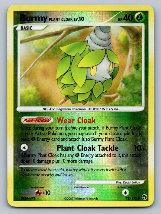 Burmy Plant Cloak 78/132 Grass Reverse Holo Secret Wonders LP