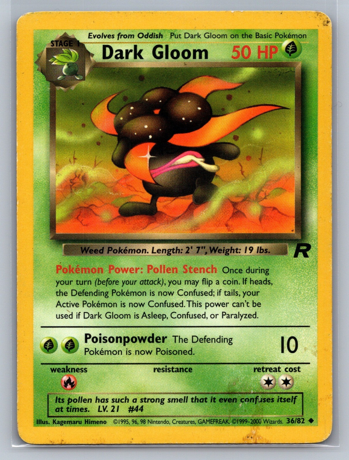 Dark Gloom Unlimited Uncommon 36/82 Team Rocket LP