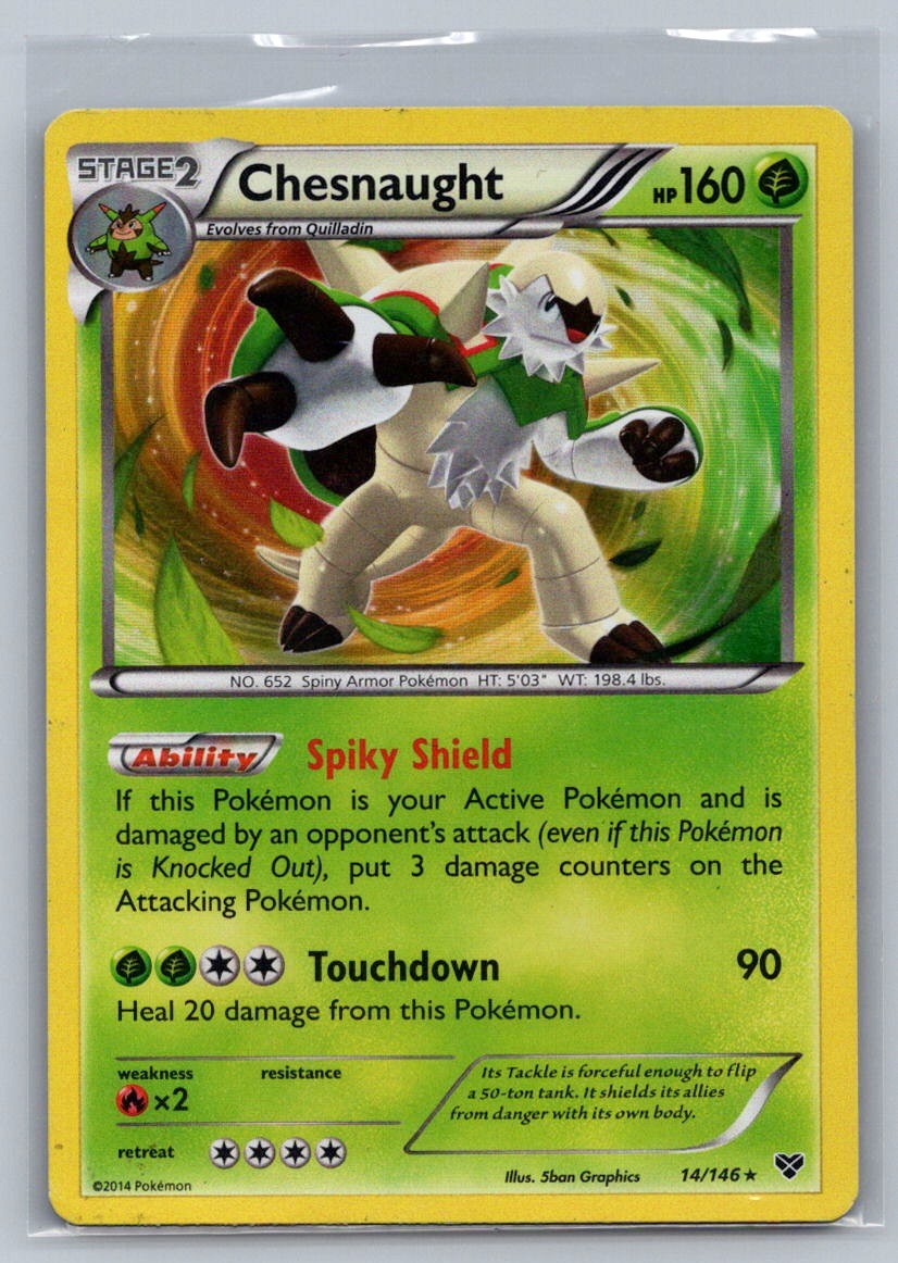 Chesnaught Holo Holo Rare 14/146 XY Base Set LP