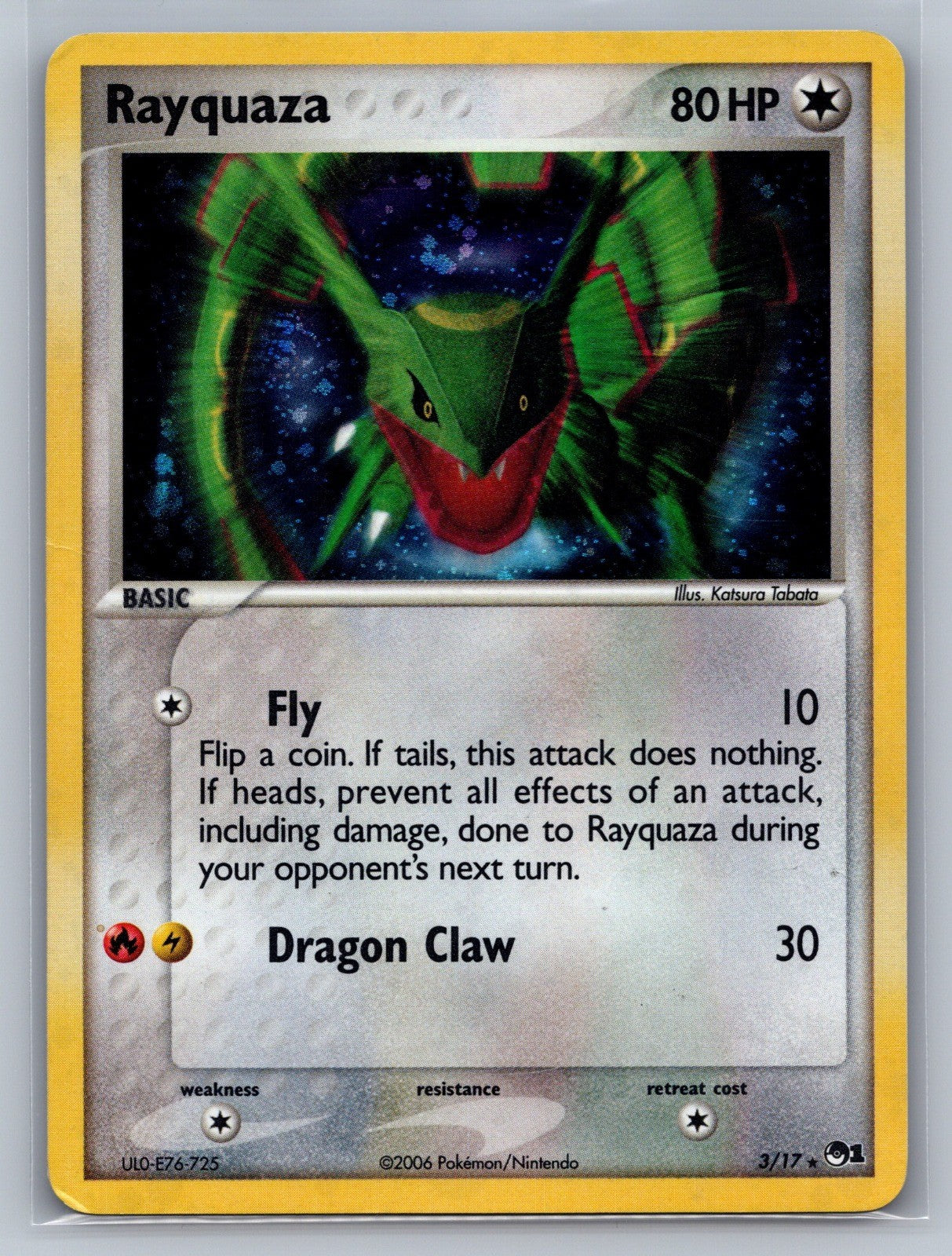 Rayquaza Rare 003/017 POP Series 1 LP