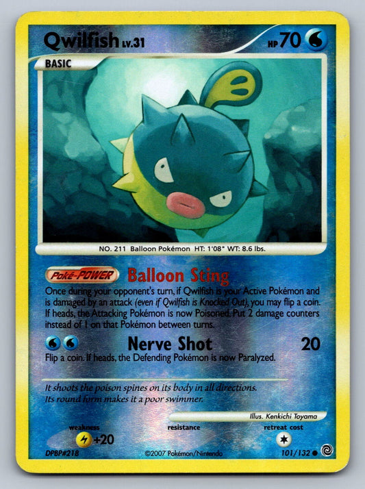 Qwilfish Reverse Holo Common 101/132 Secret Wonders NM