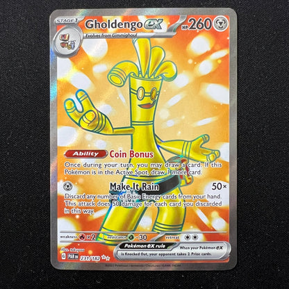 Gholdengo ex 231/182 Pokemon TCG: Paradox Rift Ultra Rare NM