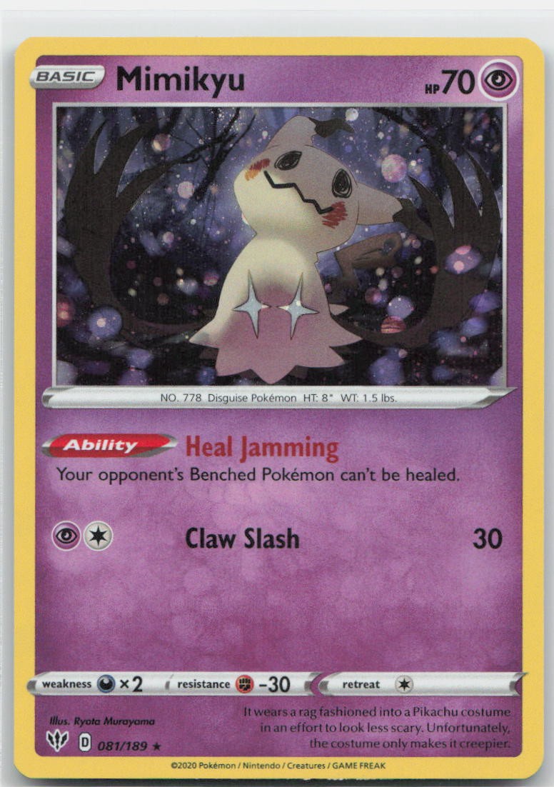 Mimikyu - (Cosmos Holo) Holo Promo 081/189 Miscellaneous Cards & Products NM