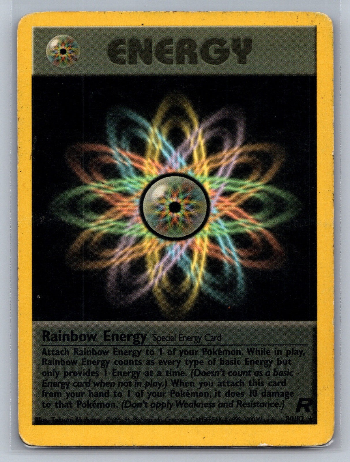 Rainbow Energy (80) Unlimited Rare 80/82 Team Rocket MP