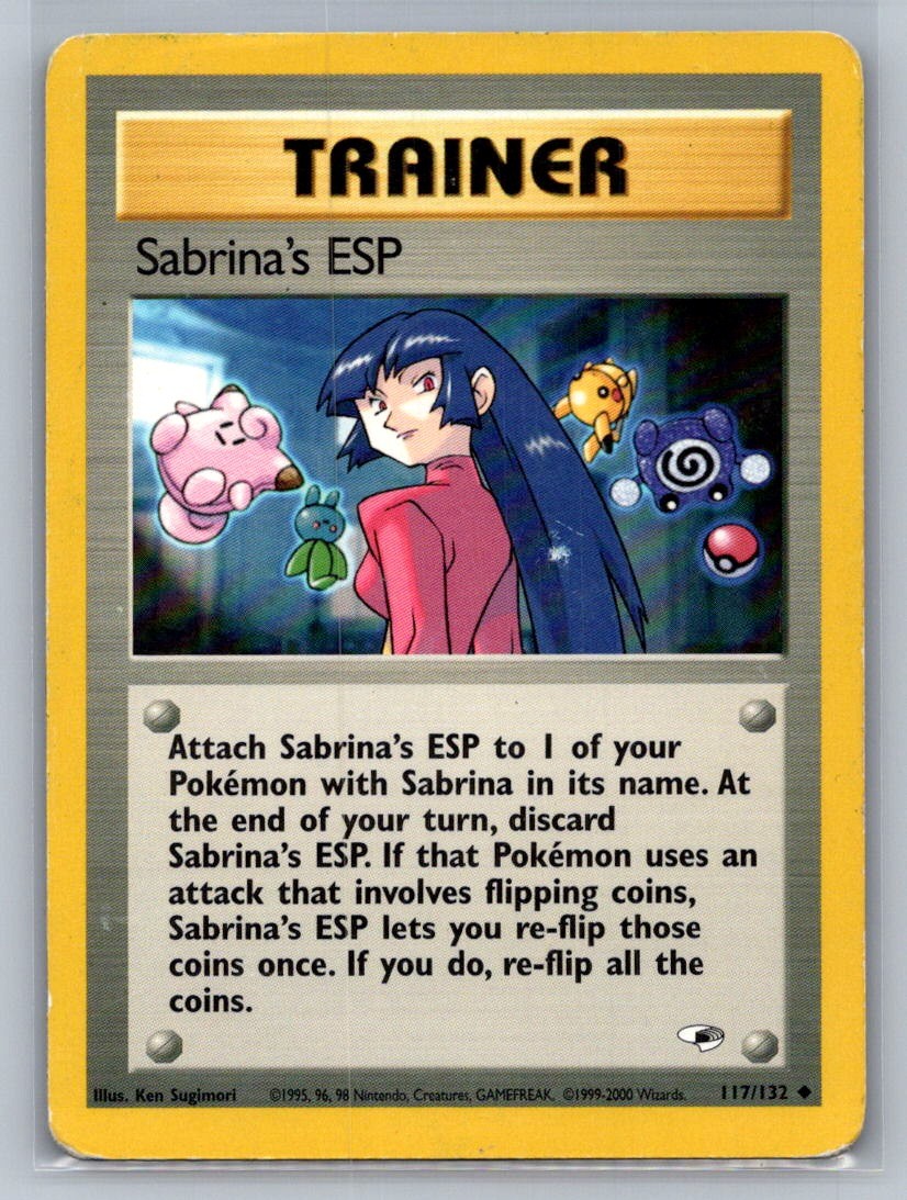 Sabrina's ESP Unlimited Uncommon 117/132 Gym Heroes MP