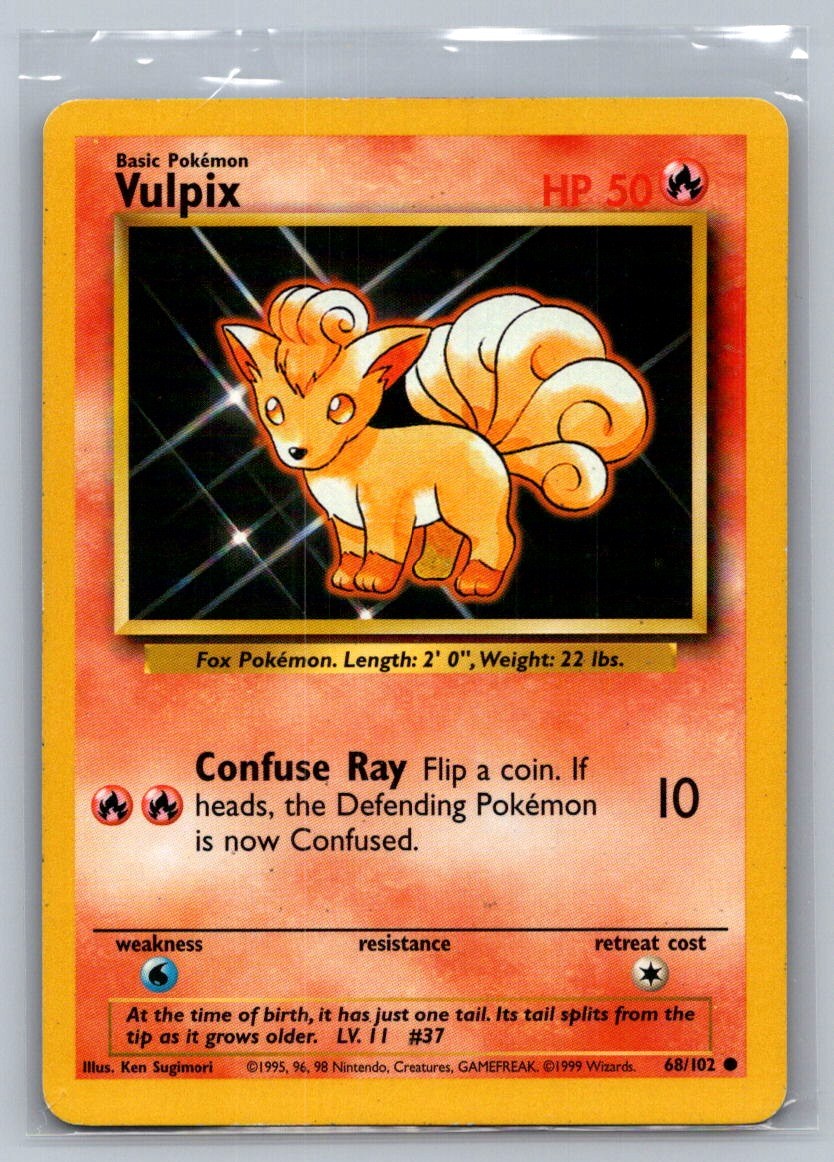 Vulpix Normal 068/102 Base Set LP