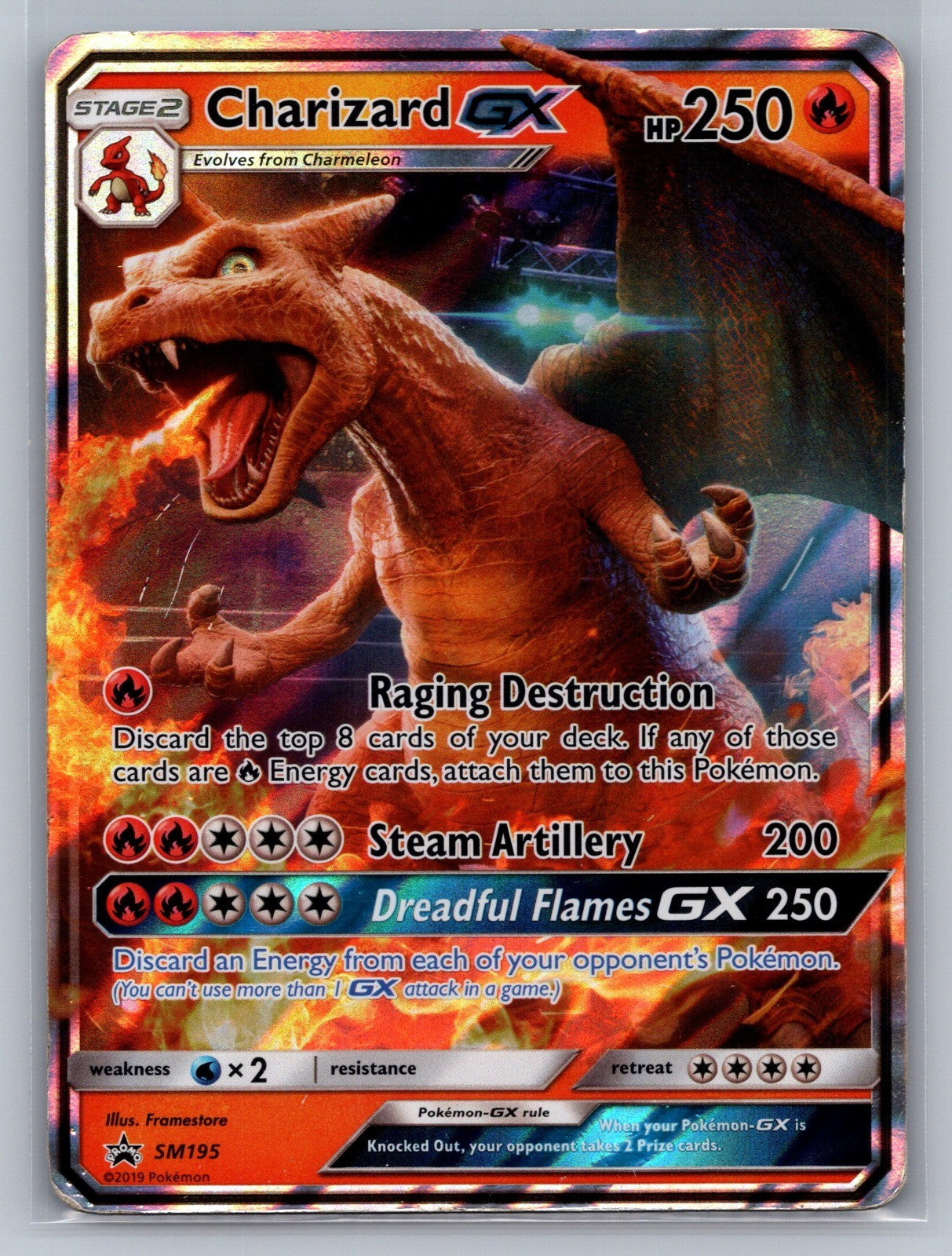 Charizard GX Holo Promo SM195 SM Promos LP