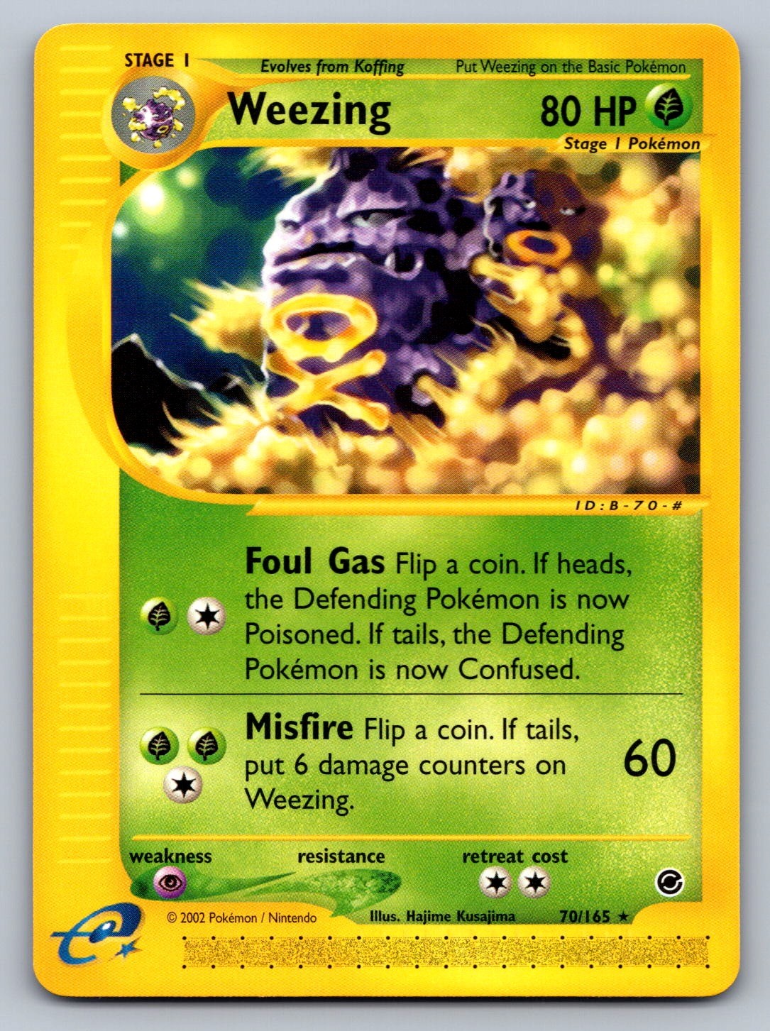 Weezing (70) 070/165 Grass Expedition NM