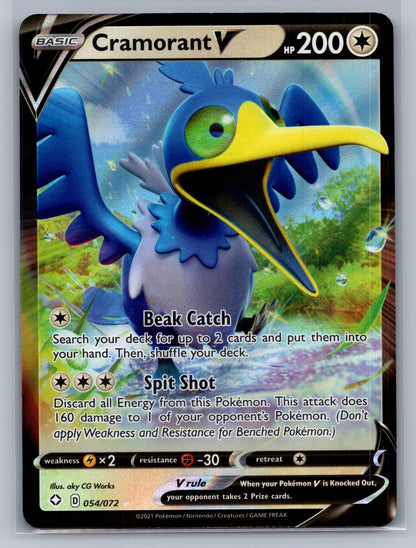 Cramorant V Holo Ultra Rare 054/072 Shining Fates NM