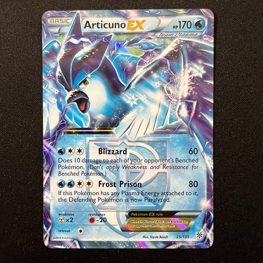 Articuno EX (Team Plasma) 25/135 Plasma Storm  Ultra Rare Pokemon TCG LP