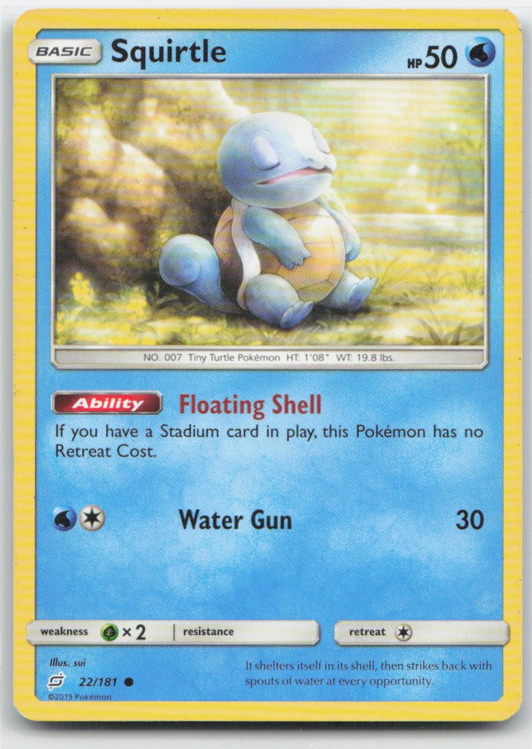 Squirtle (22) Common 22/181 SM - Team Up NM