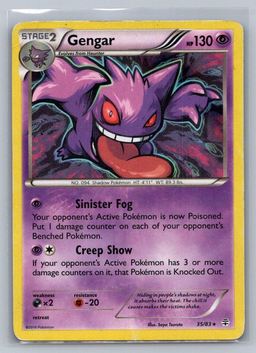 Gengar Holo Holo Rare 35/83 Generations LP