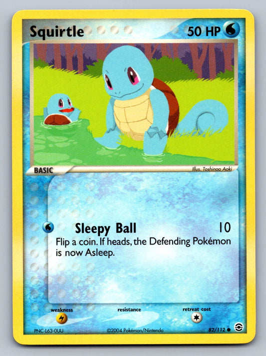 Squirtle - 082/112 Common 82/112 FireRed & LeafGreen NM