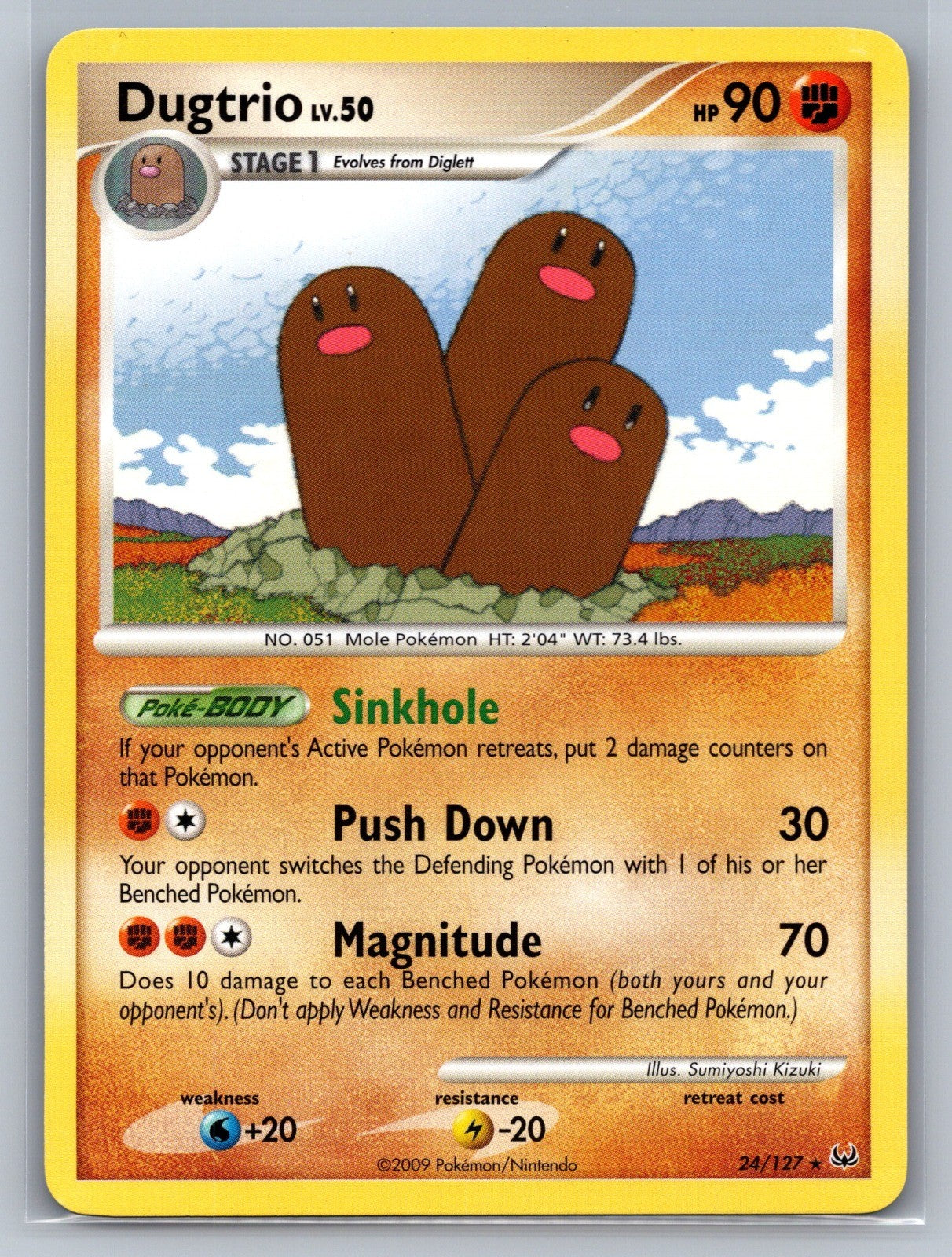 Dugtrio Rare 24/127 Platinum LP